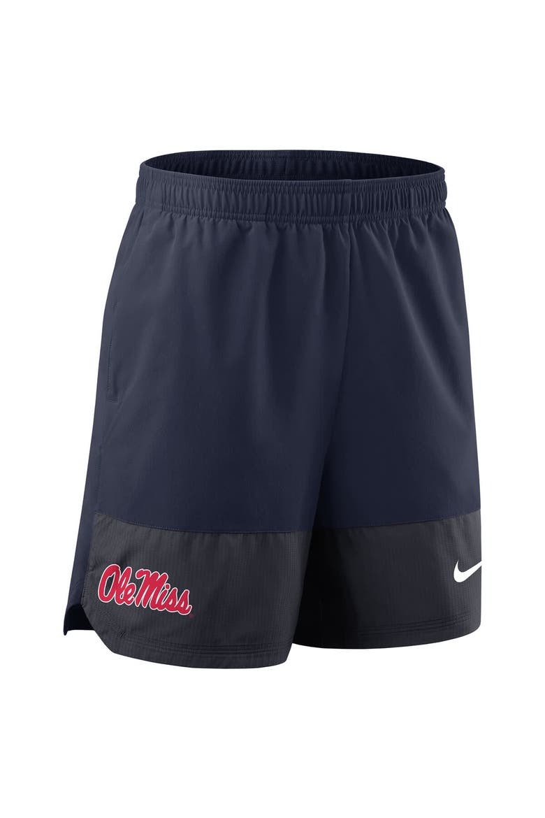 Men's Nike Navy Ole Miss Rebels 2025 Sideline Performance Shorts, Alternate, color, Navy