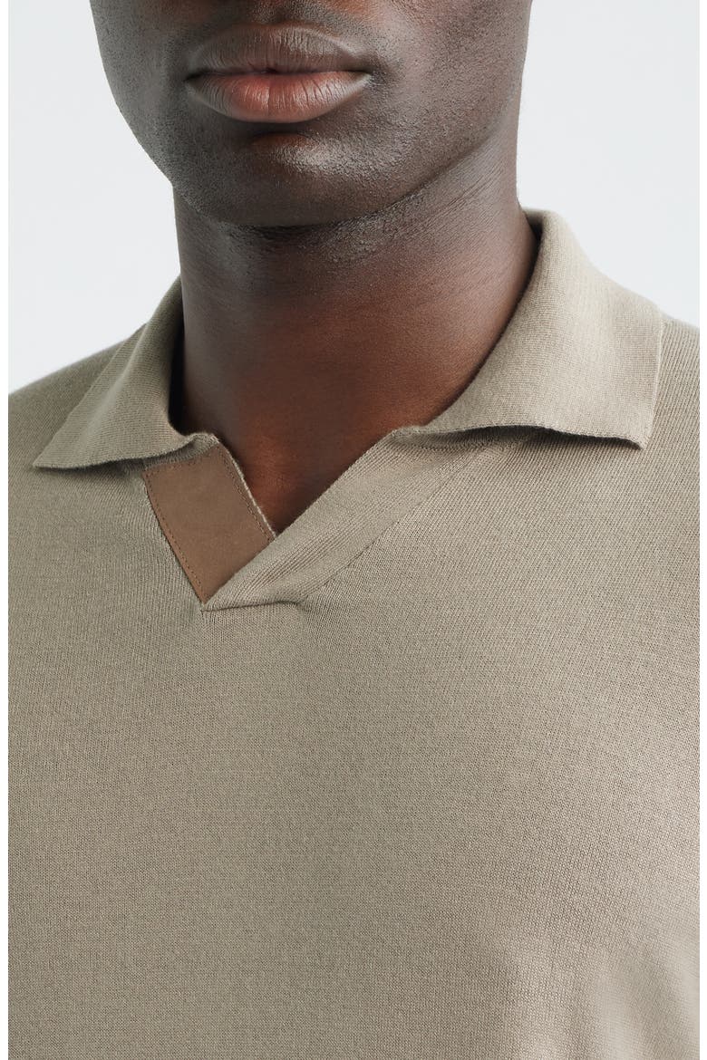 Regular Fit Johnny Collar Polo, Alternate, color, BEIGE