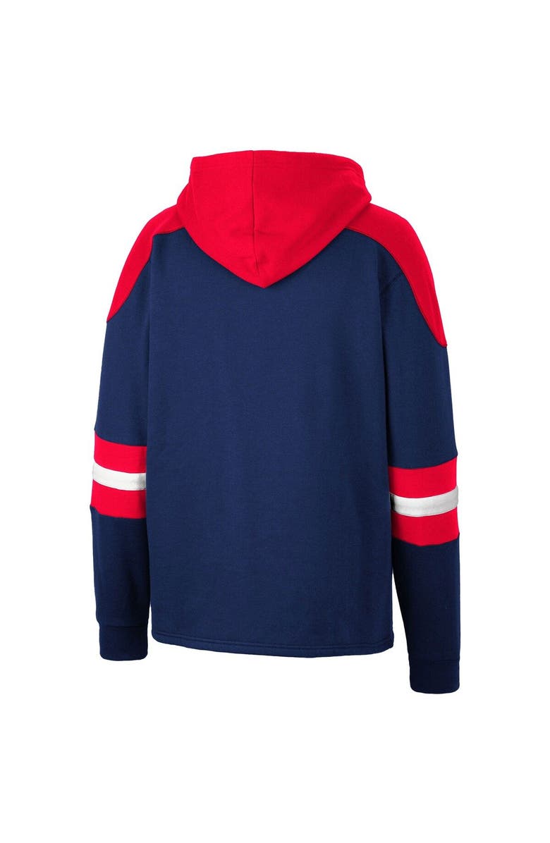 COLOSSEUM Men's Colosseum Navy Gonzaga Bulldogs Lace-Up 4.0 Pullover Hoodie, Alternate, color, 