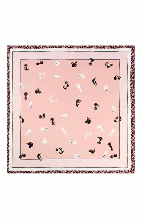 Pure Silk Diversity Pattern Square Scarf