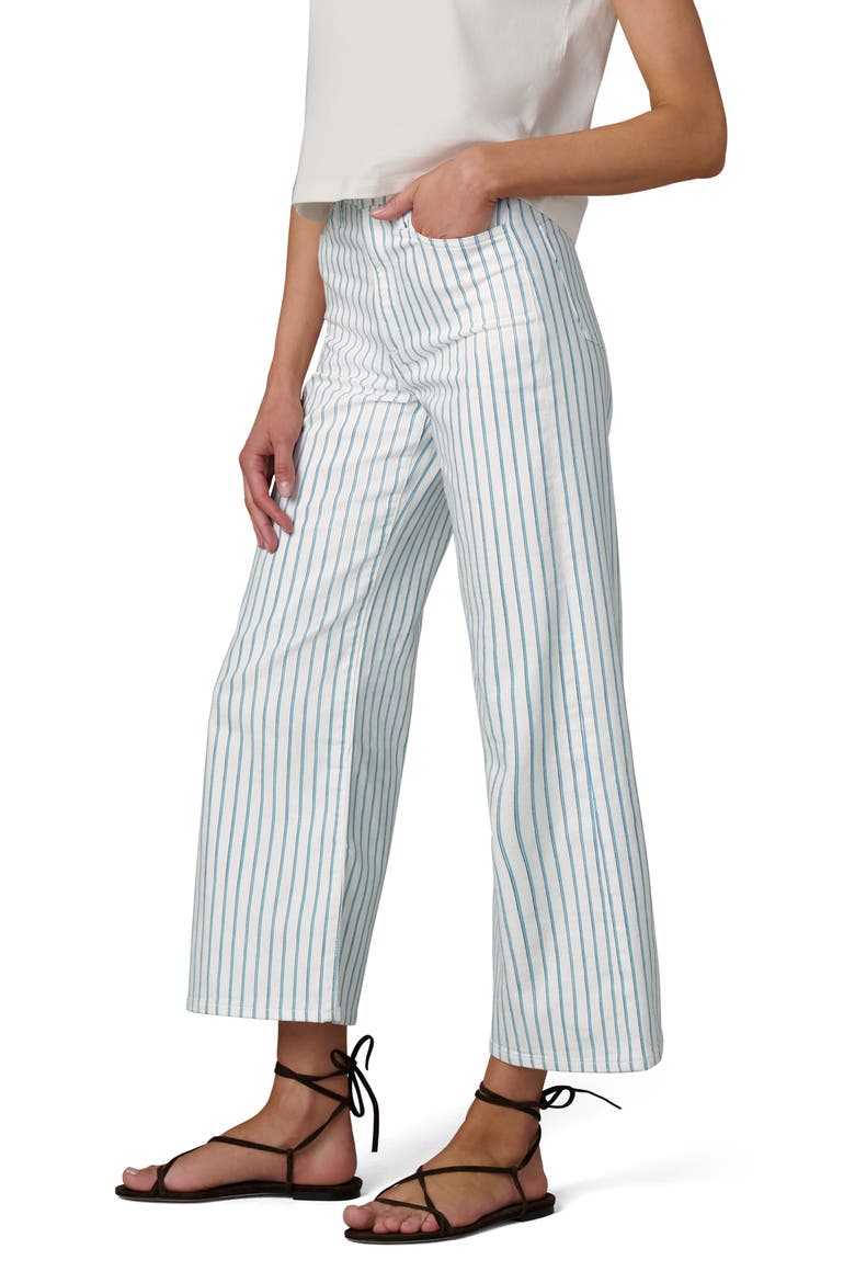 The Mia High Waist Ankle Wide Leg Jeans, Alternate, color, BLUE MULTI STRIPE