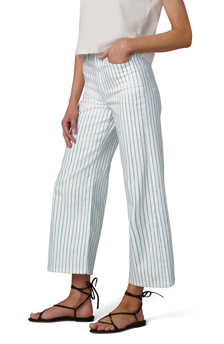 Joe's The Mia High Waist Ankle Wide Leg Jeans, Alternate, color, Blue Multi Stripe