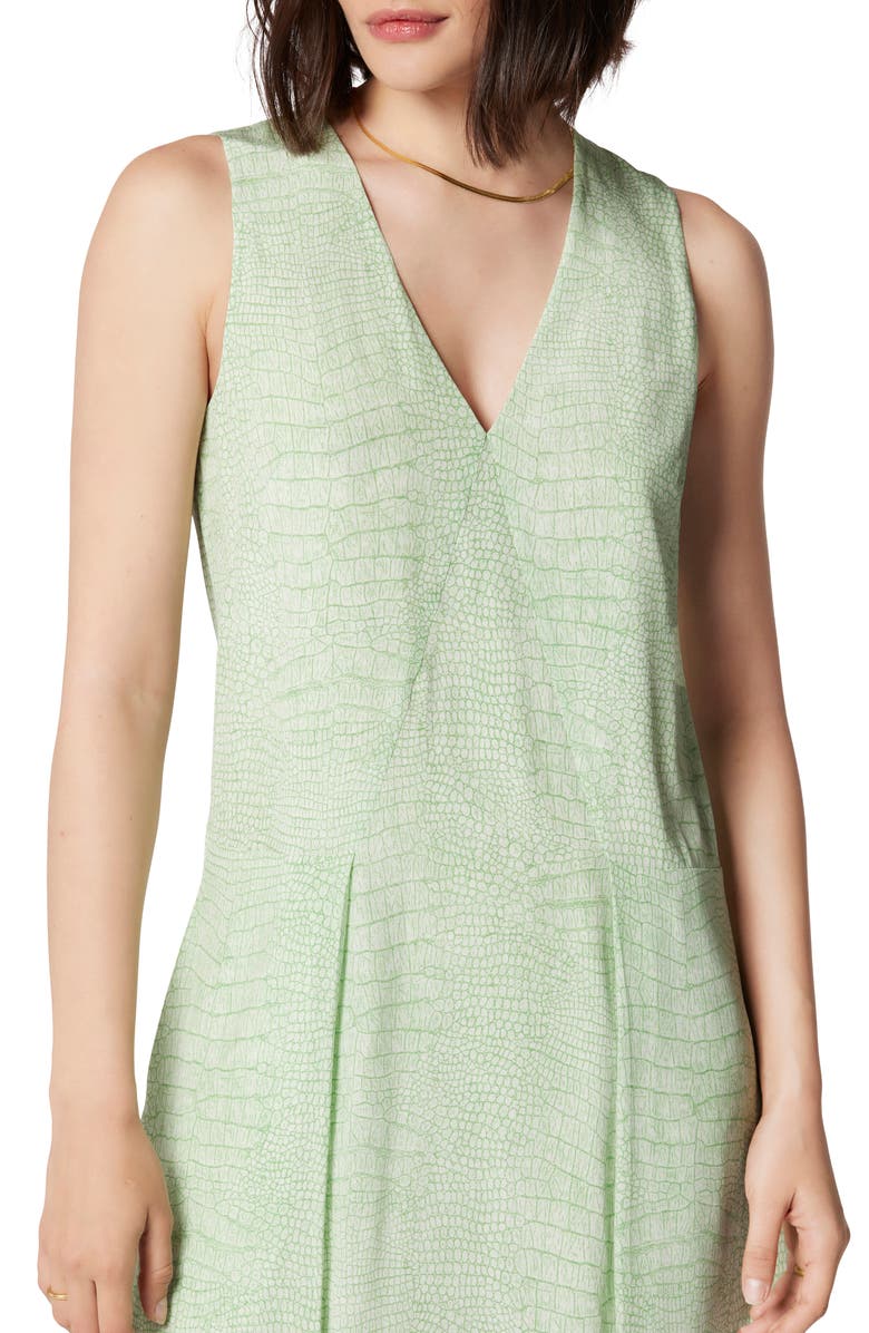 Equipment Alice Silk Dress, Alternate, color, Nature White And Jadesheen