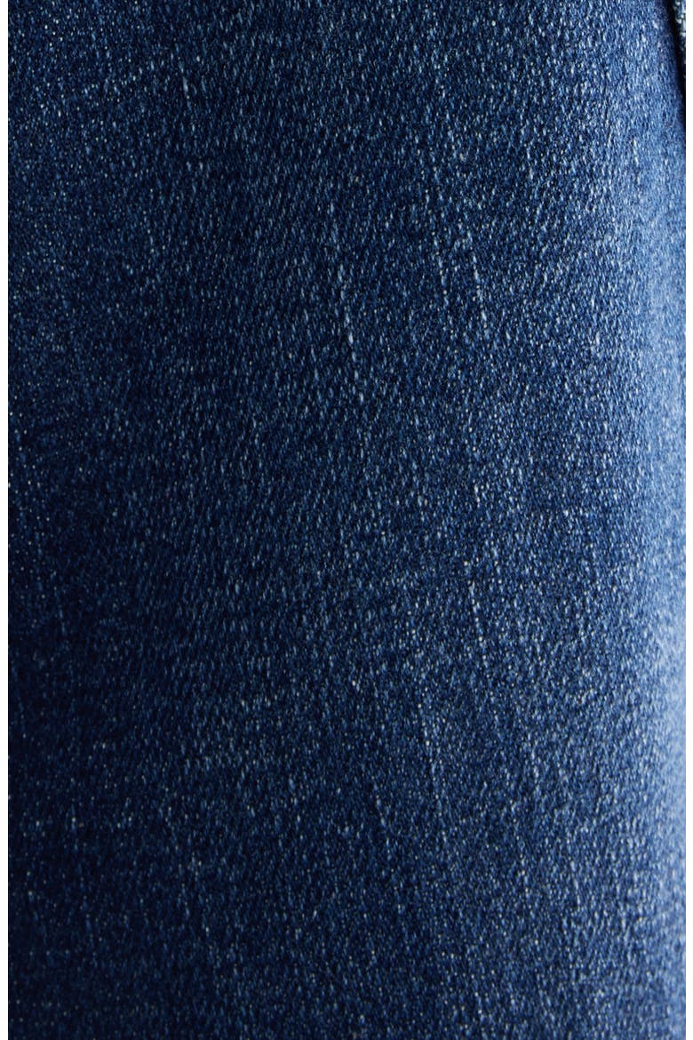Duffena Layered Denim Midi Dress, Alternate, color, DARK BLUE