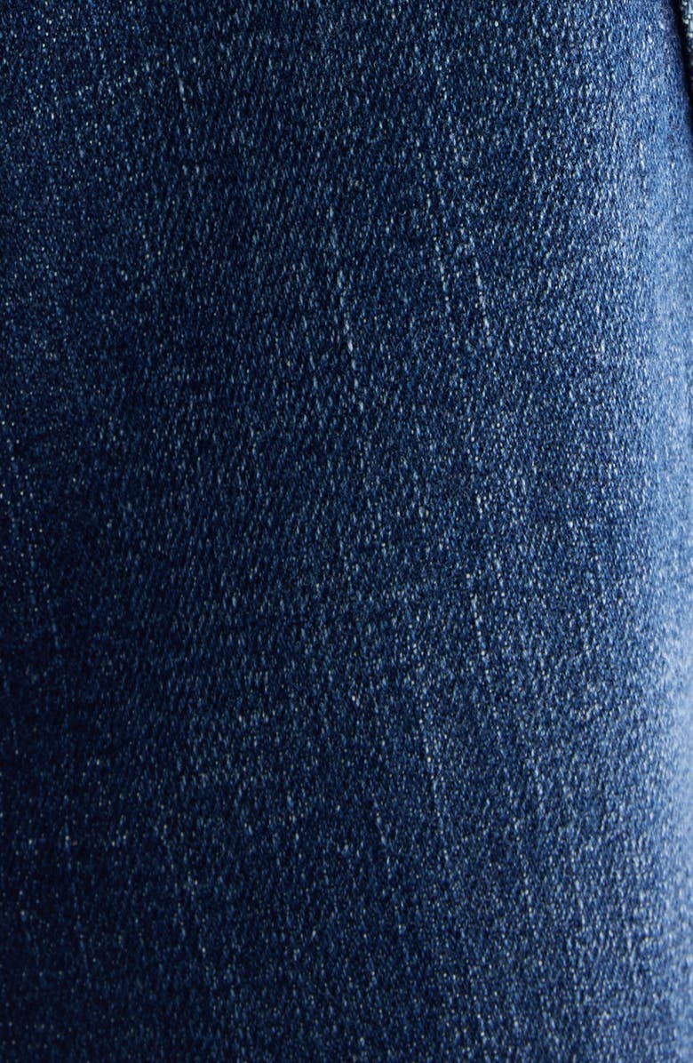 Acne Studios Duffena Layered Denim Midi Dress, Alternate, color, Dark Blue