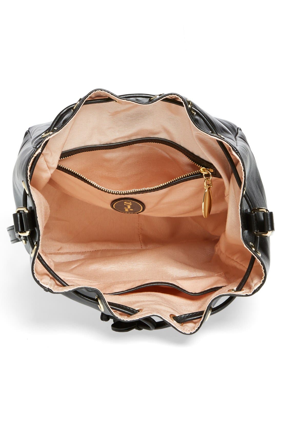 SJP 'Bleecker' Bucket Bag, Alternate, color, BLACK