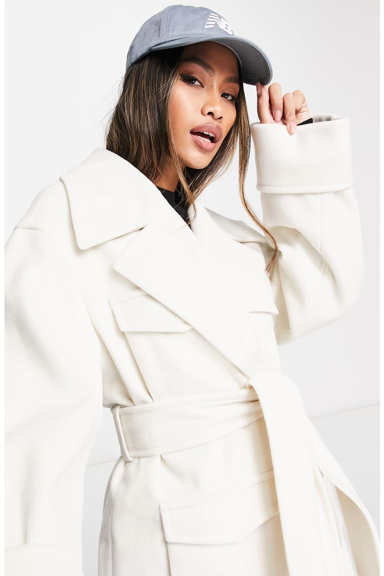 Cargo Pocket Long Coat, Alternate, color, CAMEL