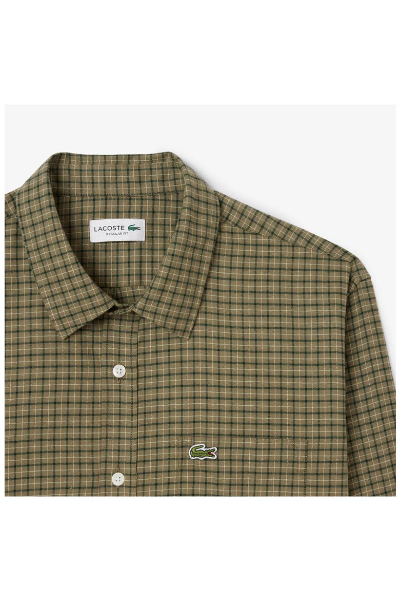 Regular Fit Plaid Flannel Button-Up Shirt, Alternate, color, OLIVE/ TISANE