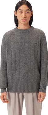 GOBI Mongolian Cashmere Square-Patterned Cashmere Sweater