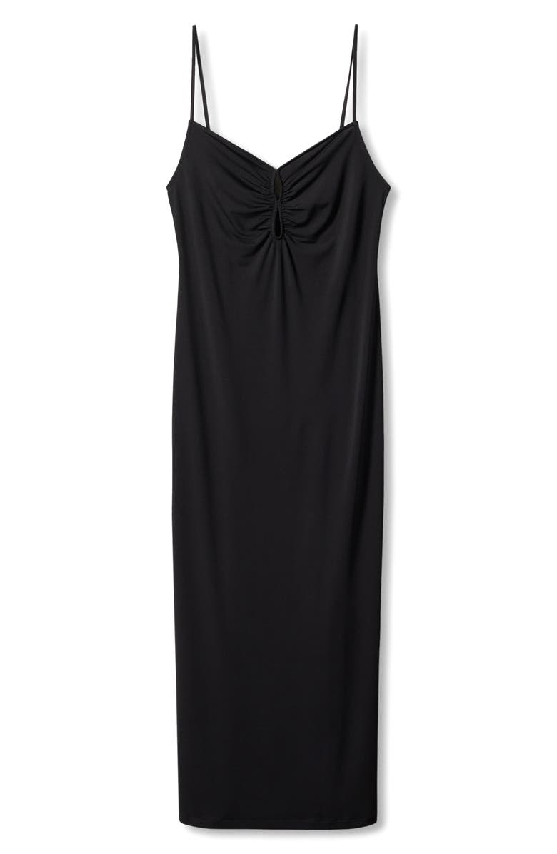 MANGO Cutout Maxi Dress, Alternate, color,