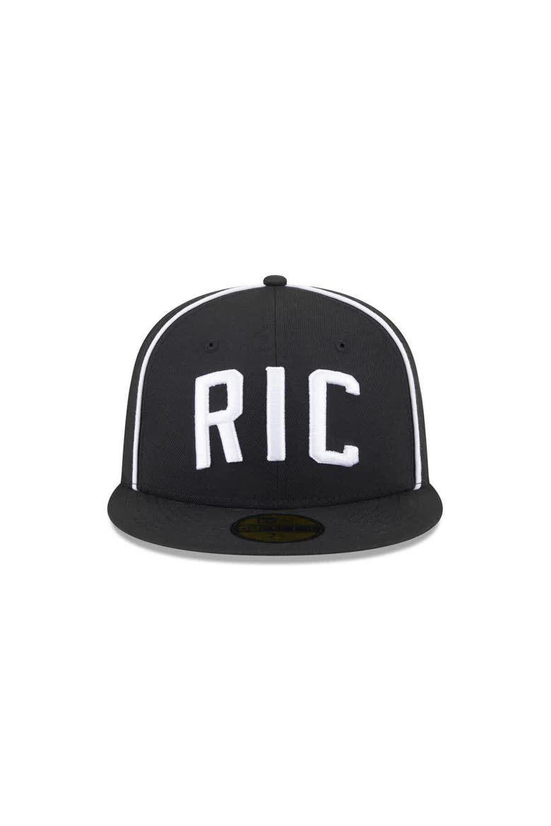 Men's New Era  Black Richmond Flying Squirrels Theme Nights 59FIFTY Fitted Hat, Alternate, color, Black