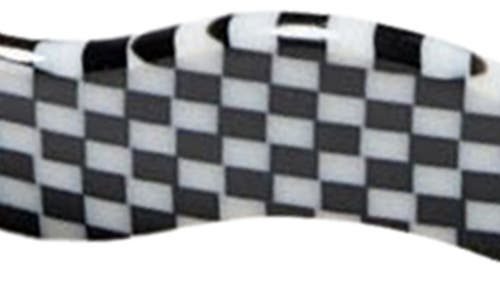 Chunks Wavy Check Headband In Black/white