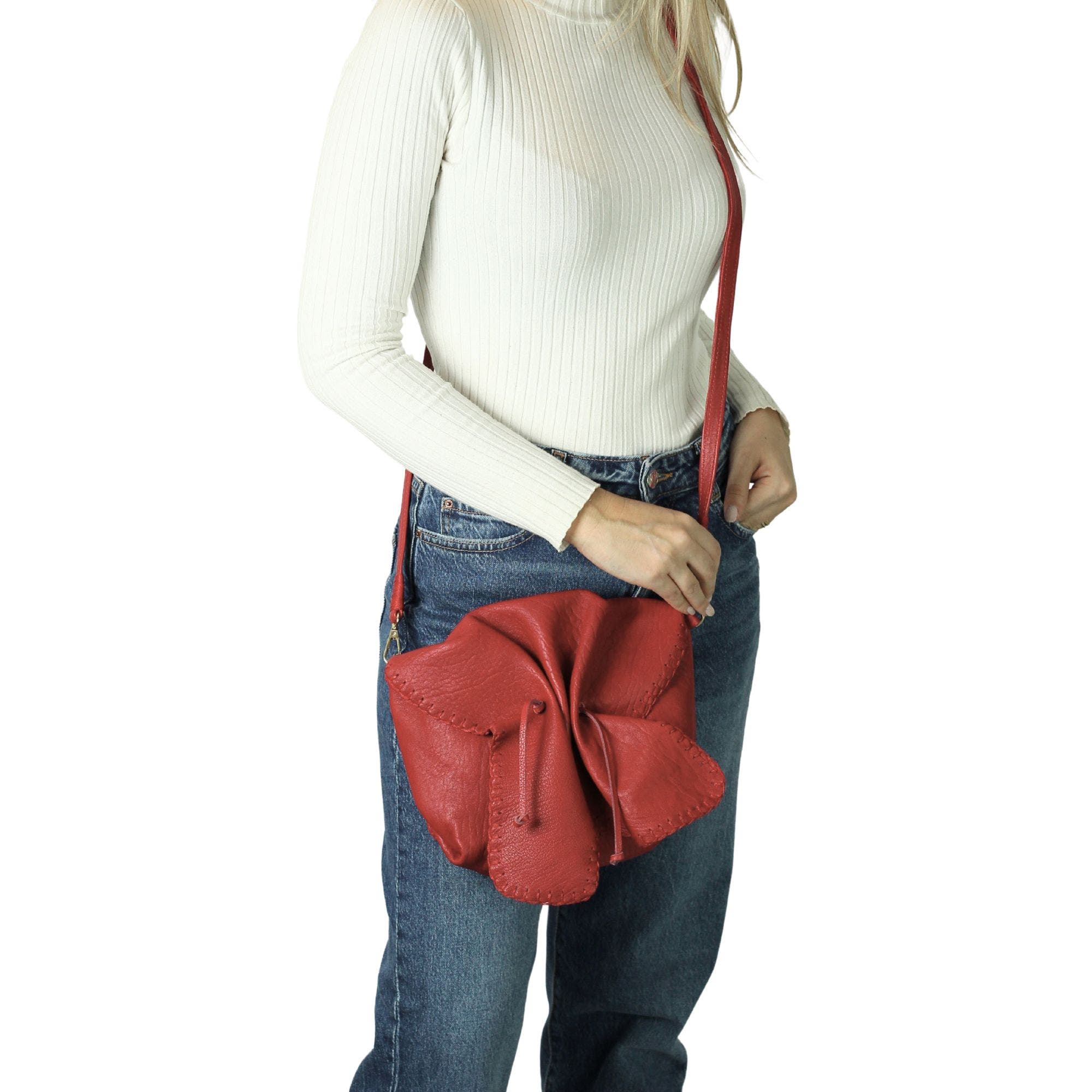 Medium Butterfly Lambskin Bag, Alternate, color, Red