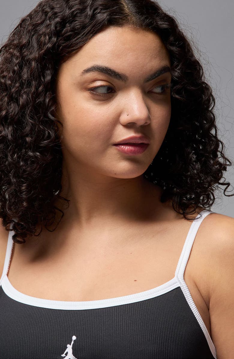 Jordan Slim Minidress, Alternate, color, Black/ White/ White