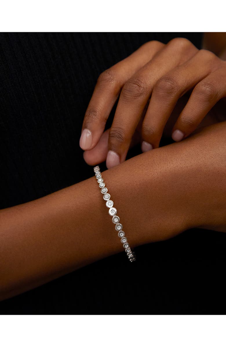 Monica Vinader Lab Grown Diamond Bezel Bangle, Alternate, color,