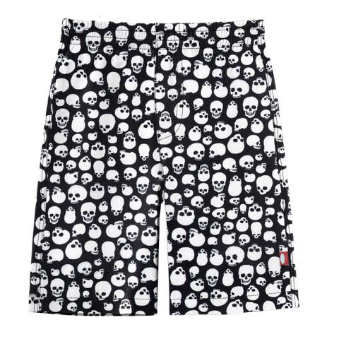 Soft Stretch UPF 50+ Recycled Polyester Below-the-Knee Printed Swim Board Shorts (Toddler, Little Kid & Big Kid)