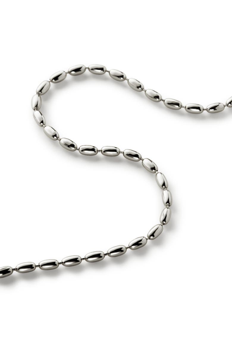 Ana Luisa Ball Chain Necklace - Capri Silver, Alternate, color, Silver