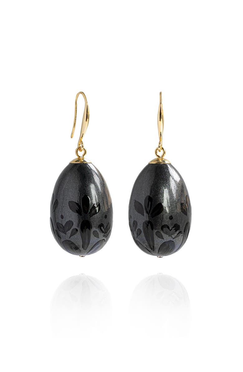 Saulė Label Nova Earrings, Main, color, Phantom Black