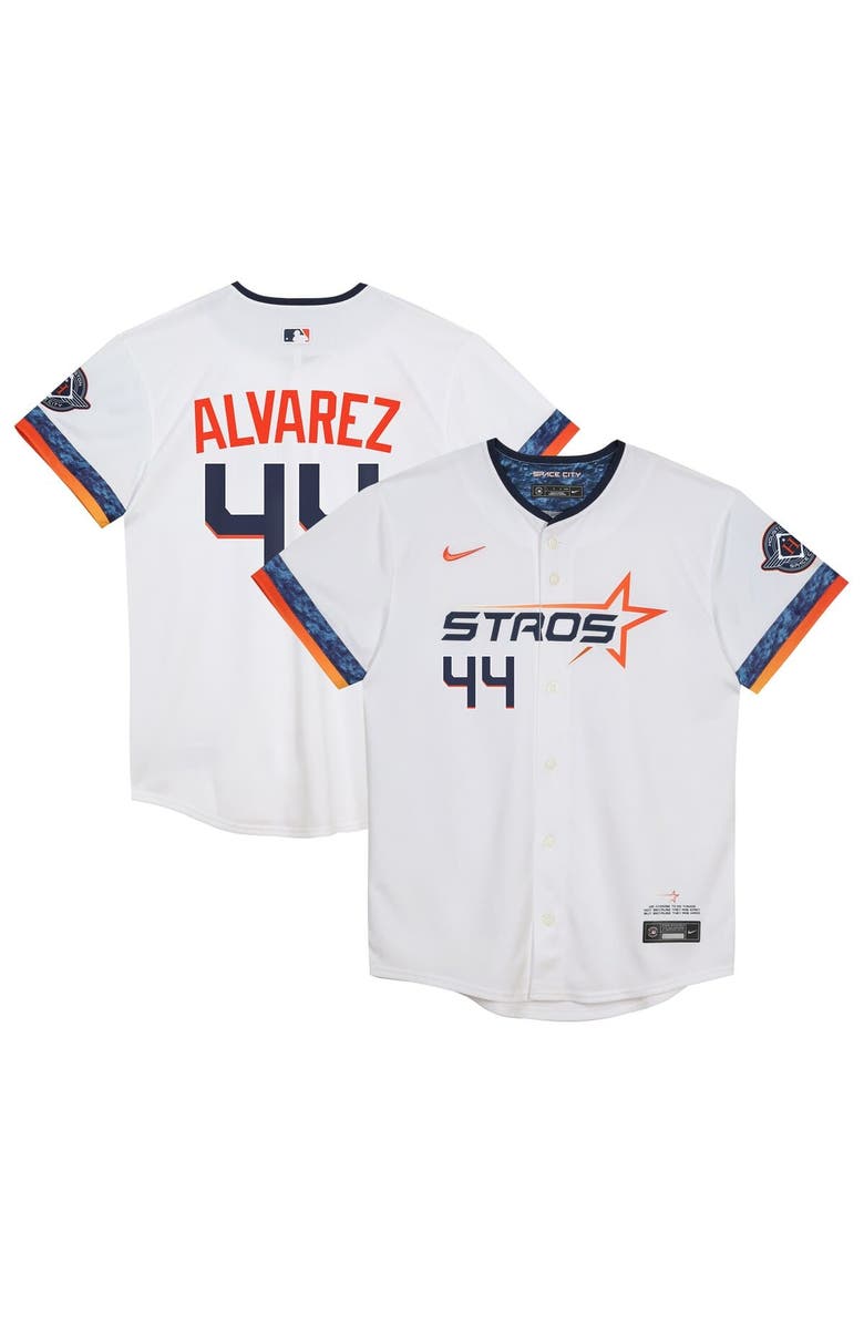 Nike Preschool Nike Yordan Alvarez White Houston Astros 2025 City Connect Limited Player Jersey, Main, color, White