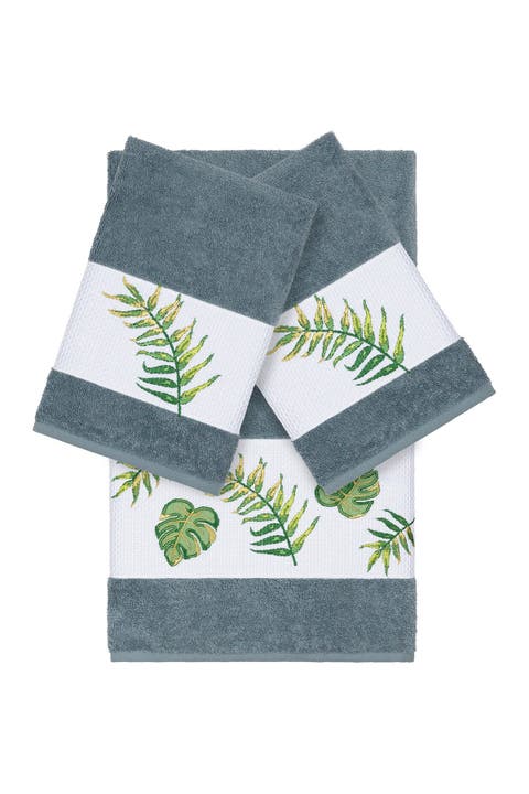 Zoe 3-Piece Embellished Towel - Teal