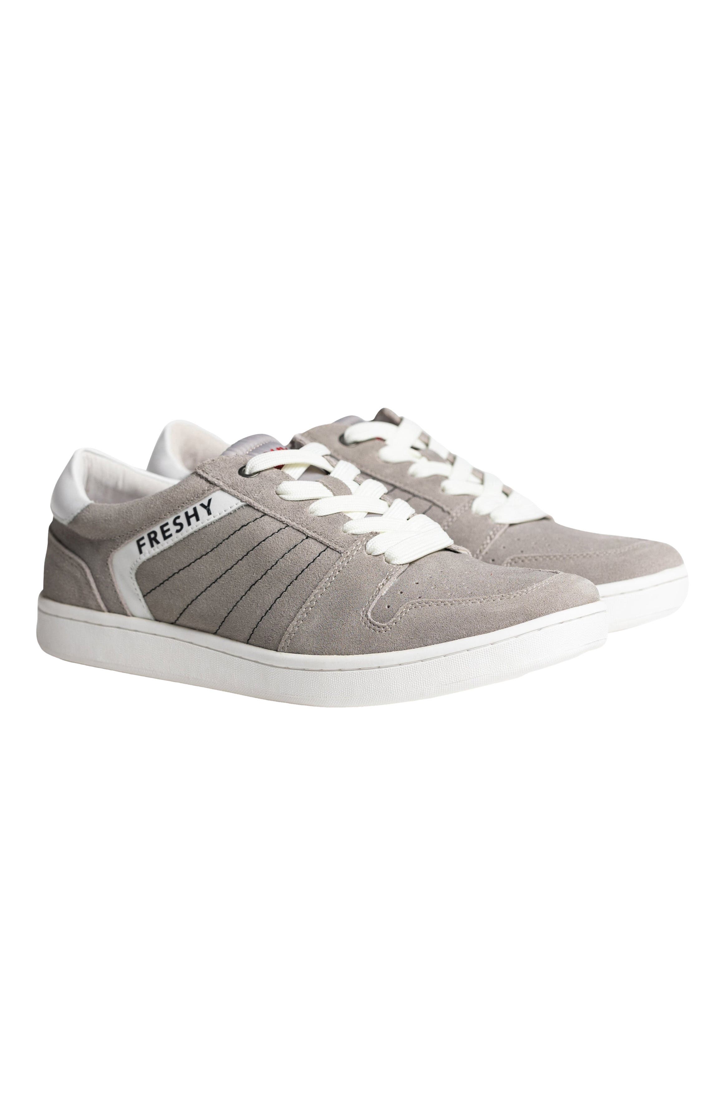 Freshy Kingpin Suede Sneaker, Alternate, color, Grey/White