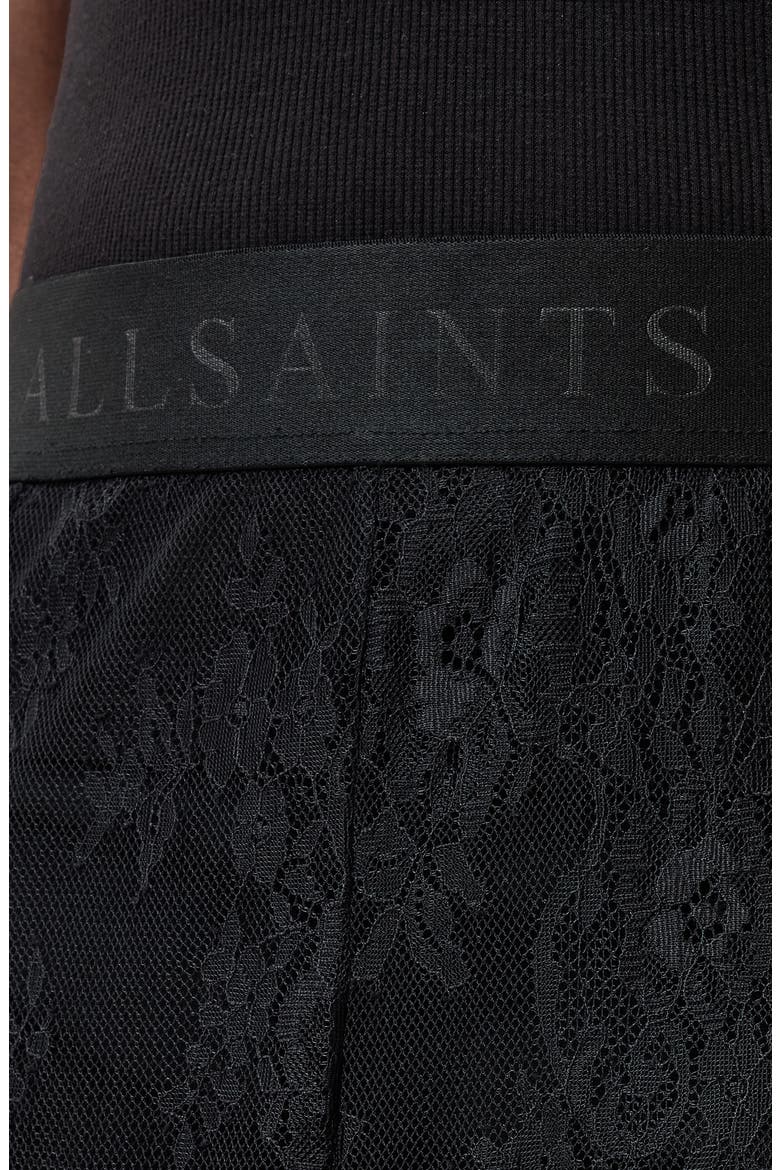 Arran Sheer Lace Maxi Skirt, Alternate, color, BLACK