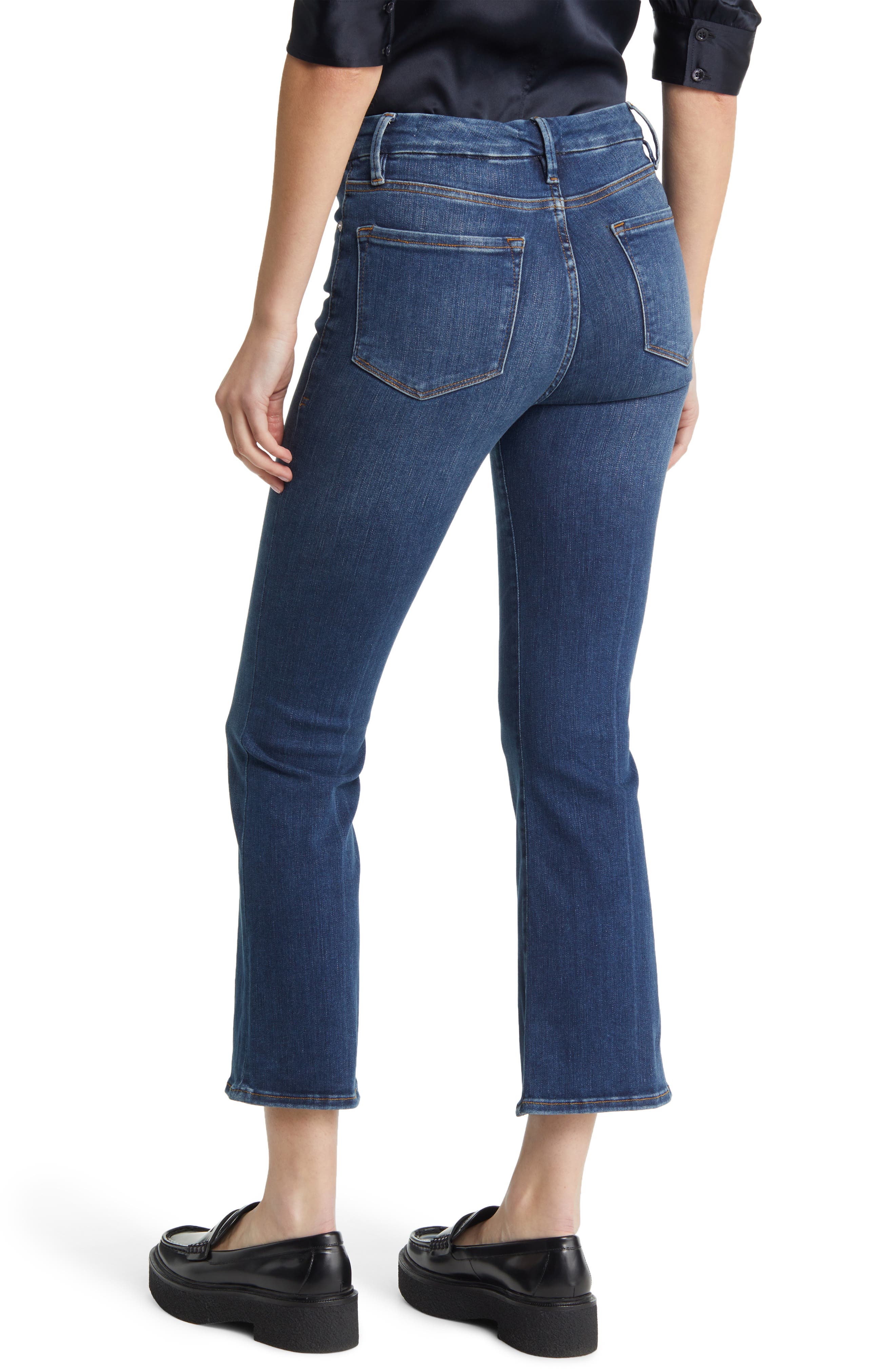 Le One Crop Mini Bootcut Organic Cotton Blend Jeans - image 2