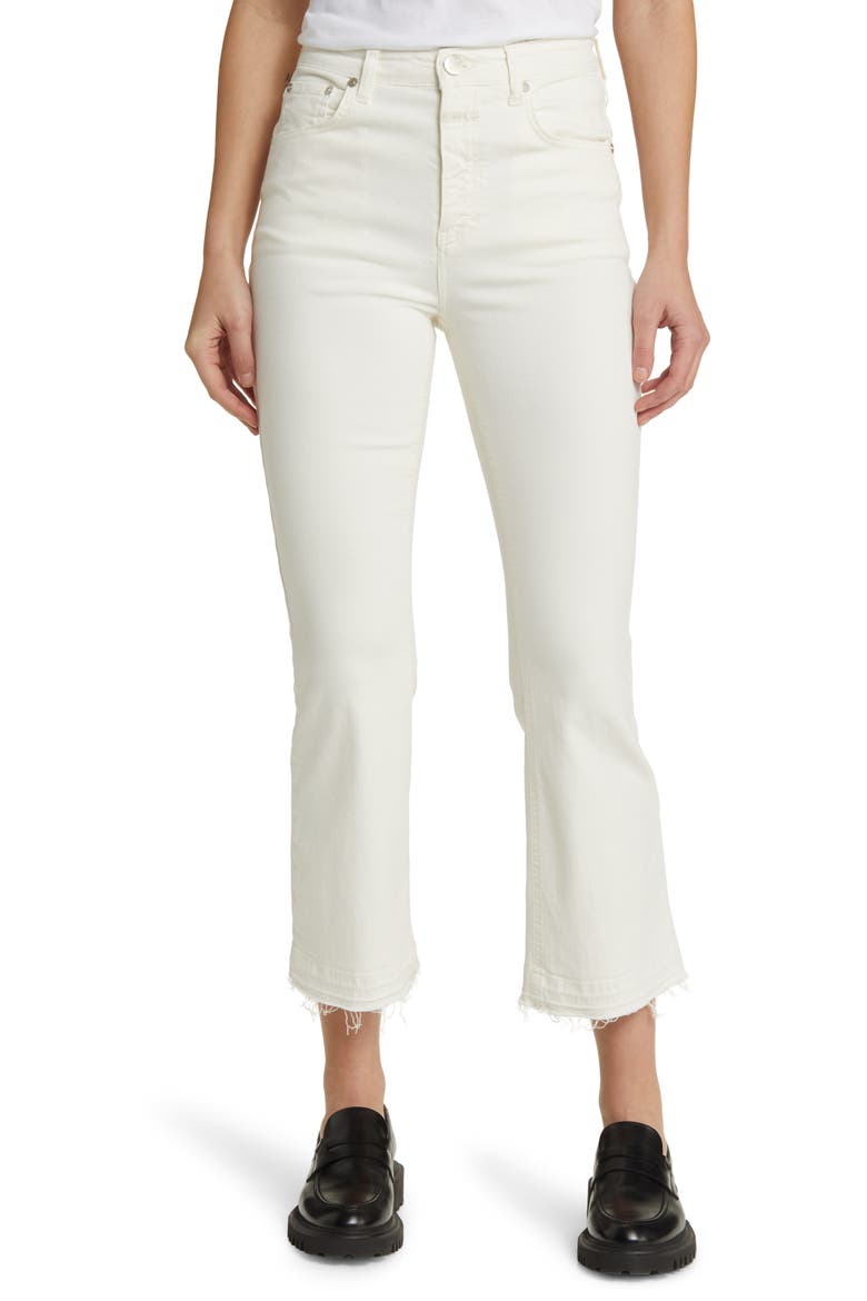 Hi-Sun Flare Crop Jeans, Main, color, IVORY