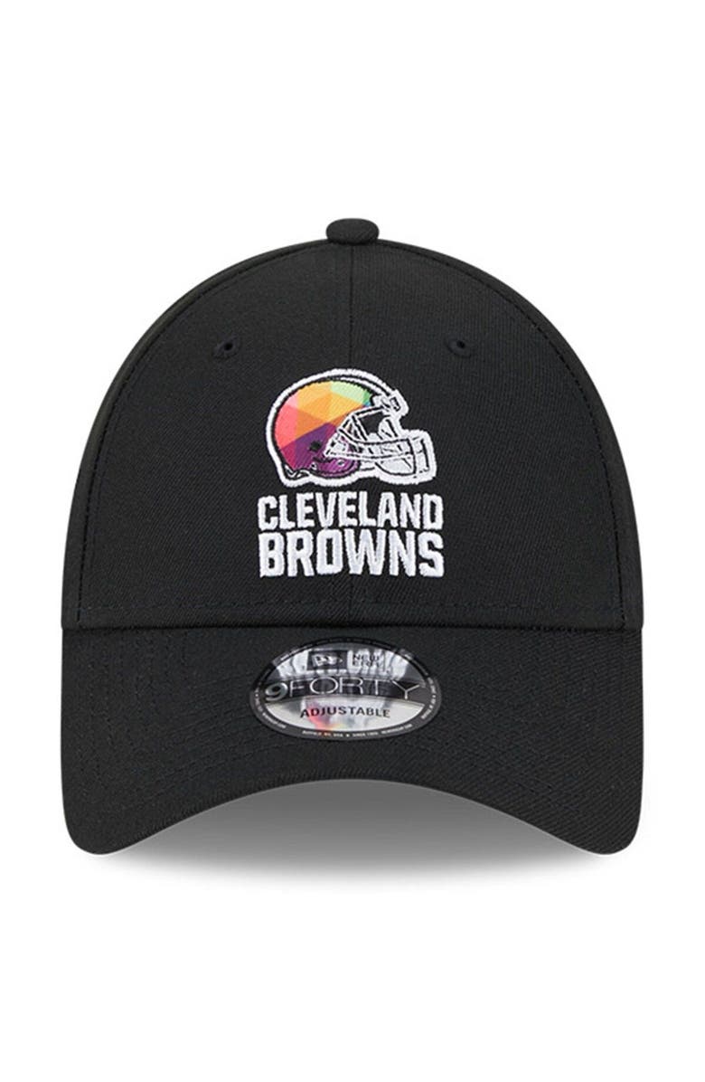New Era Men's New Era Black Cleveland Browns 2023 NFL Crucial Catch 9FORTY Adjustable Hat, Alternate, color, Black