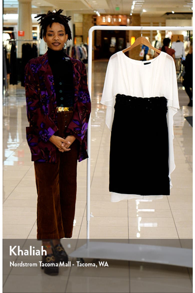 Chiffon Cape Dress video