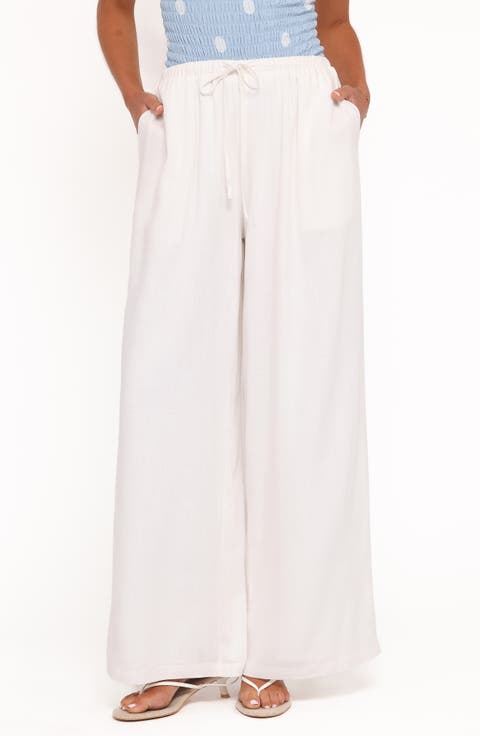 Elowen High Rise Wide Leg Drawstring Pants