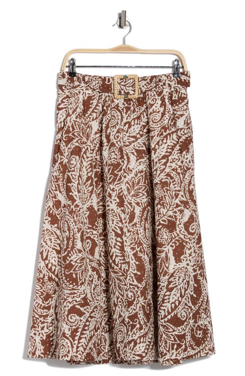 Print A-Line Skirt