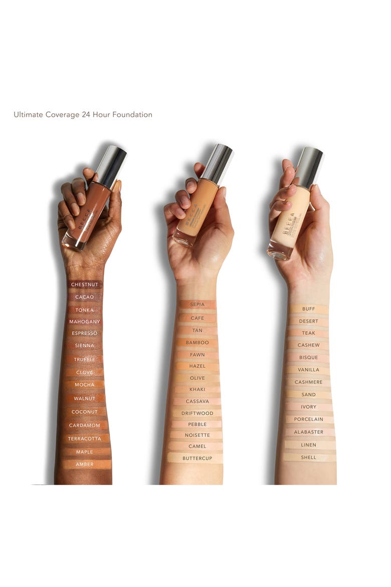 BECCA Ultimate Coverage 24 Hour Foundation, Alternate, color, KHAKI 3N3