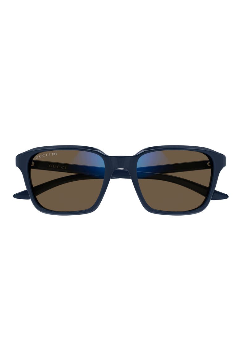 GG2078S Rectangle Sunglasses, Alternate, color, BLUE