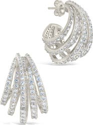 Sterling Forever Jenny Statement Hoop Earrings