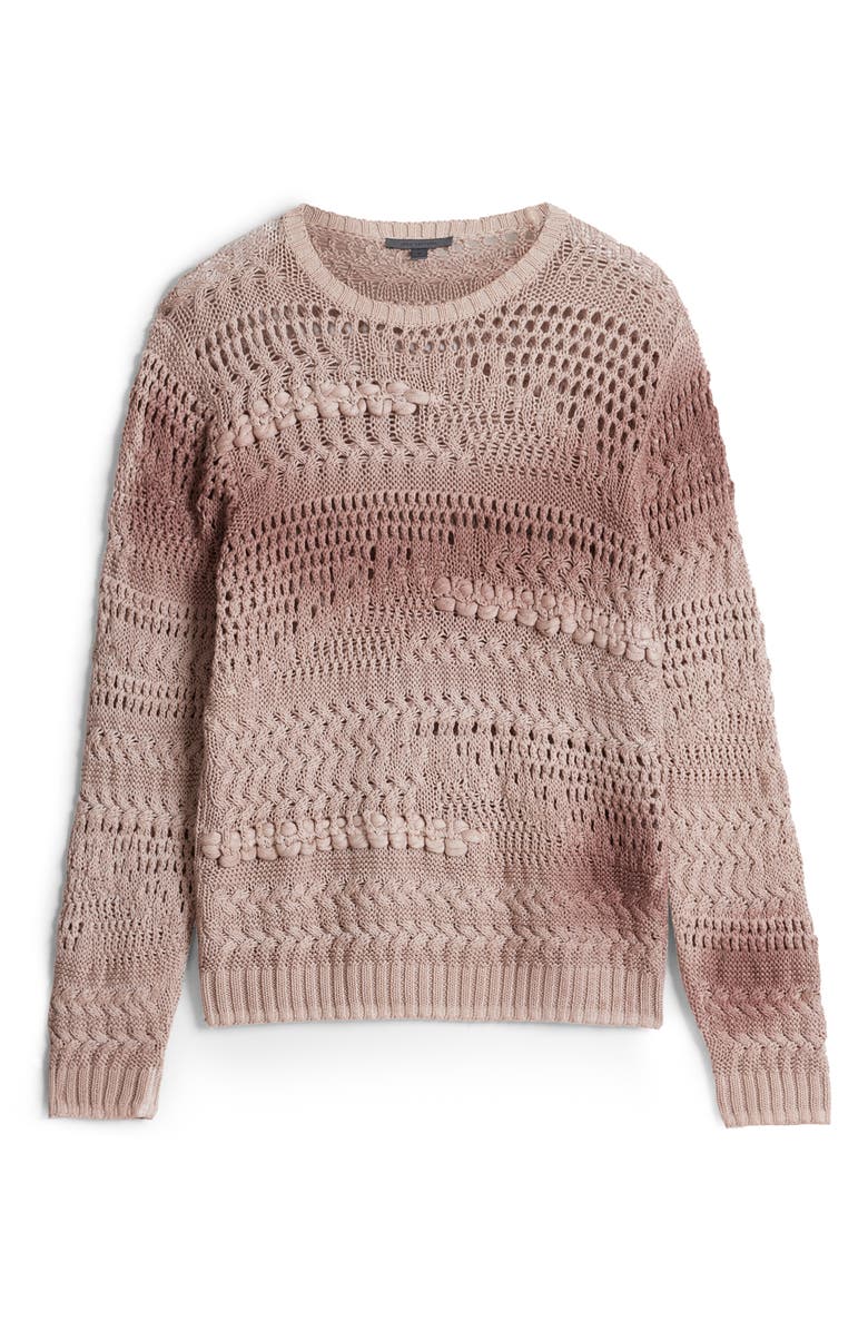 John Varvatos Leone Mixed Stitch Sweater, Alternate, color, 