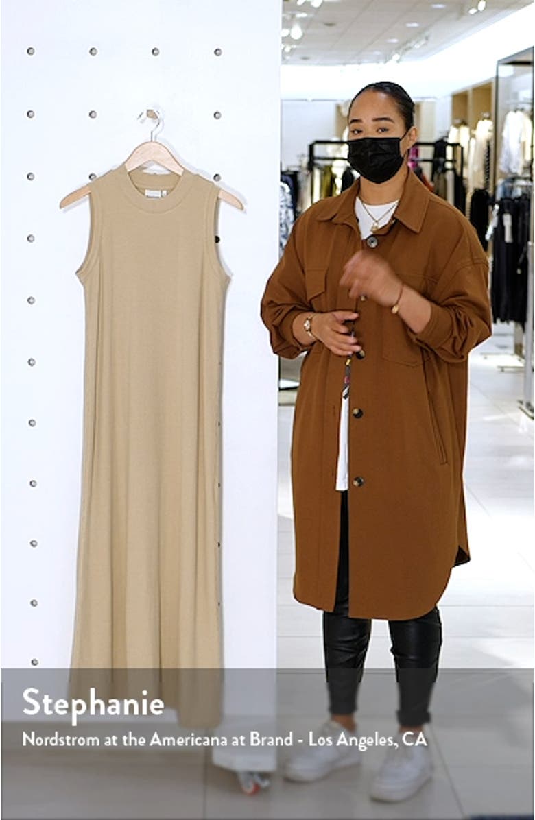 Long Rib Knit Lounge Dress, sales video thumbnail