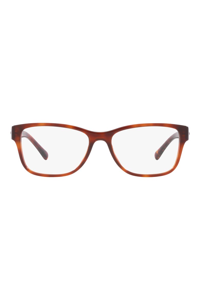 54mm Rectangular Optical Glasses, Main, color, BROWN TORT