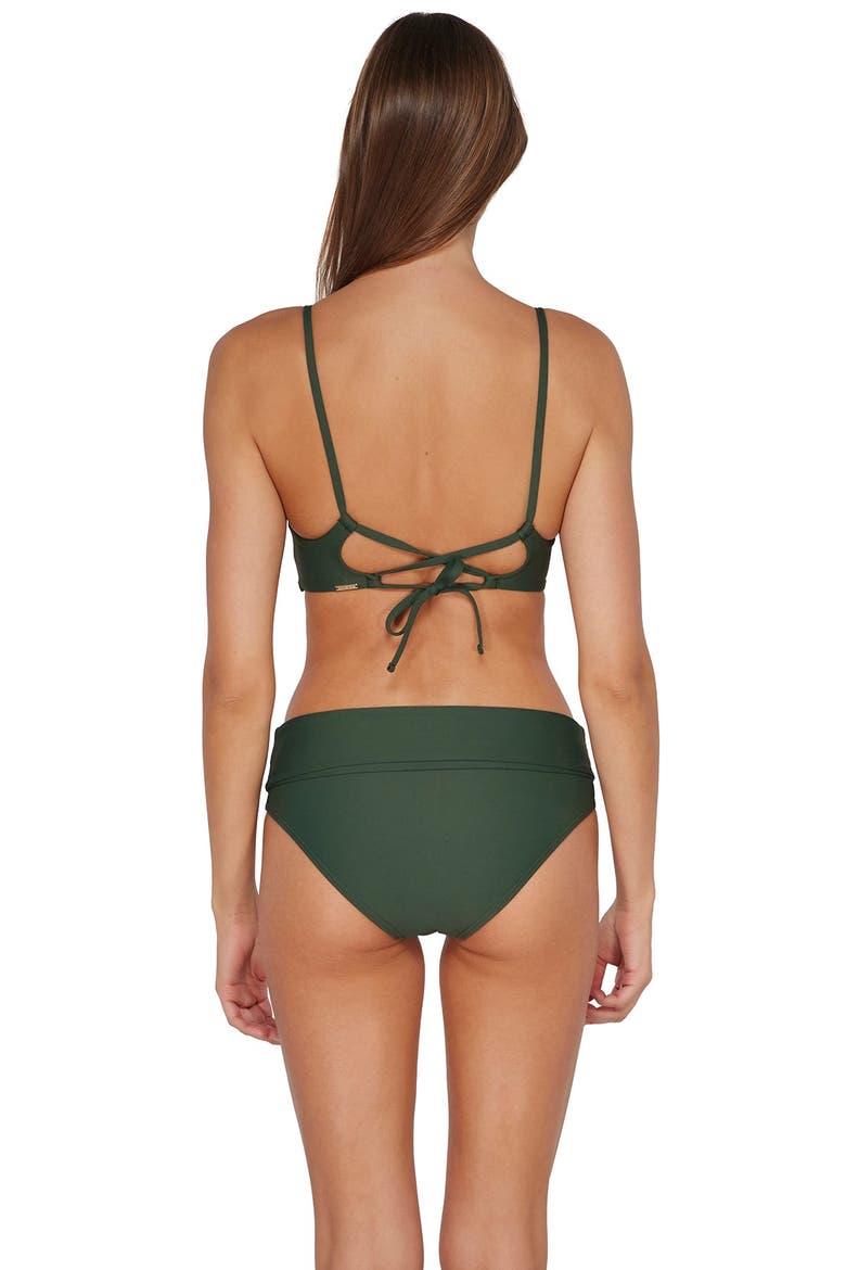 Lyla Bralette Bikini Swimsuit Top, Alternate, color, Island Green