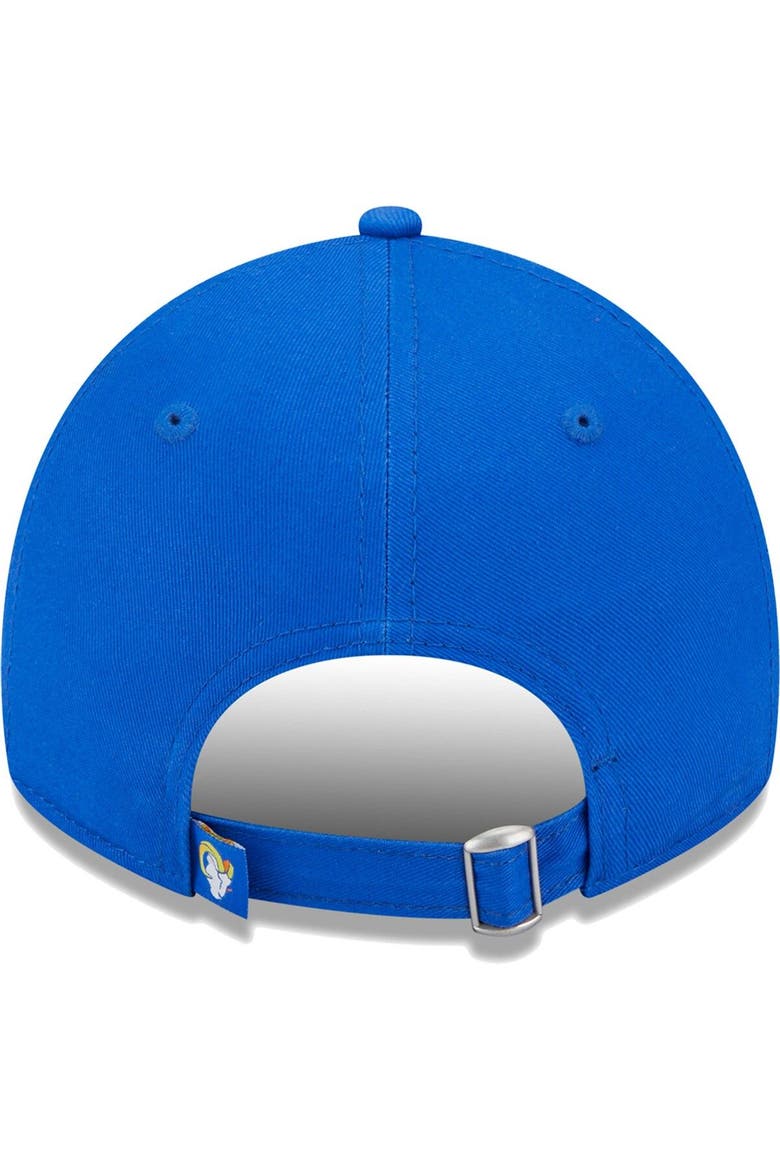 Women's New Era Royal Los Angeles Rams Leaves 9TWENTY Adjustable Hat, Alternate, color, Royal