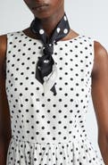 Dolce&Gabbana Polka Dot Stripe Silk Scarf