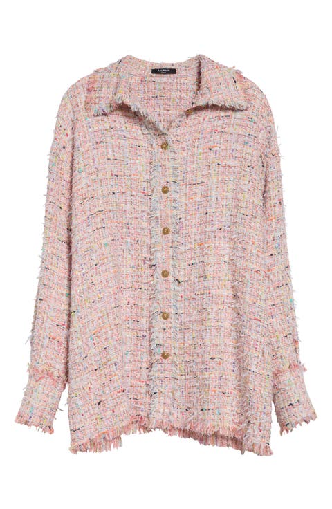 Multicolor Tweed Overshirt
