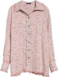 Balmain Multicolor Tweed Overshirt