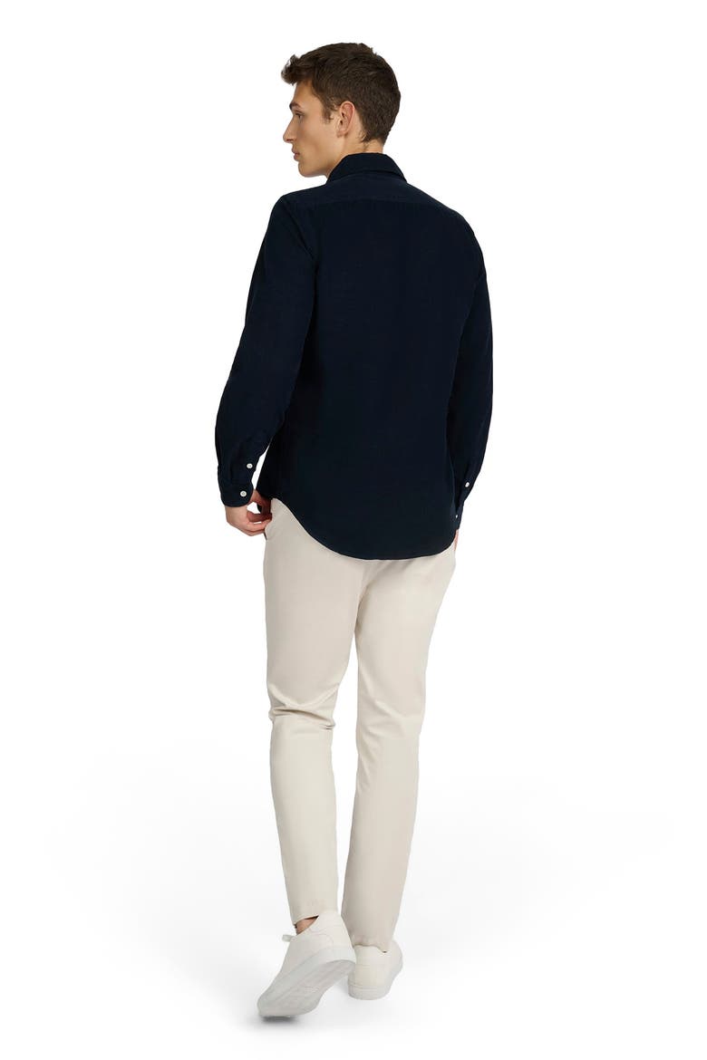 Micro Cord Long Sleeve Button Down, Alternate, color, MIDNIGHT