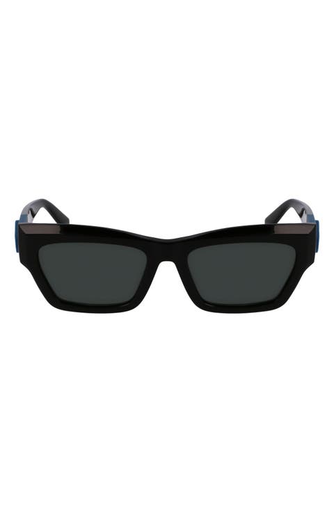 Medallion 53mm Modified Rectangular Sunglasses