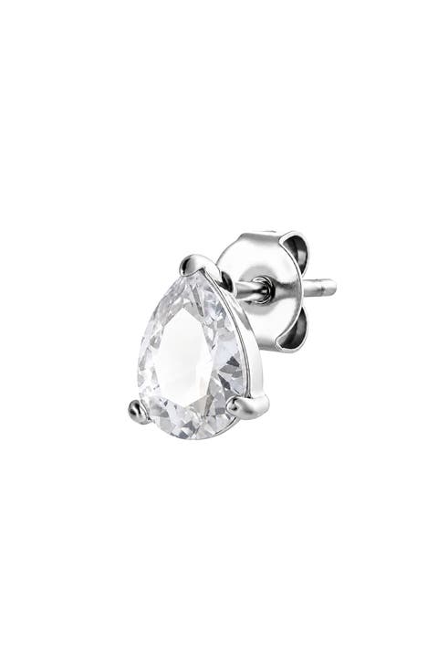 Pear Cubic Zirconia Stud Earrings