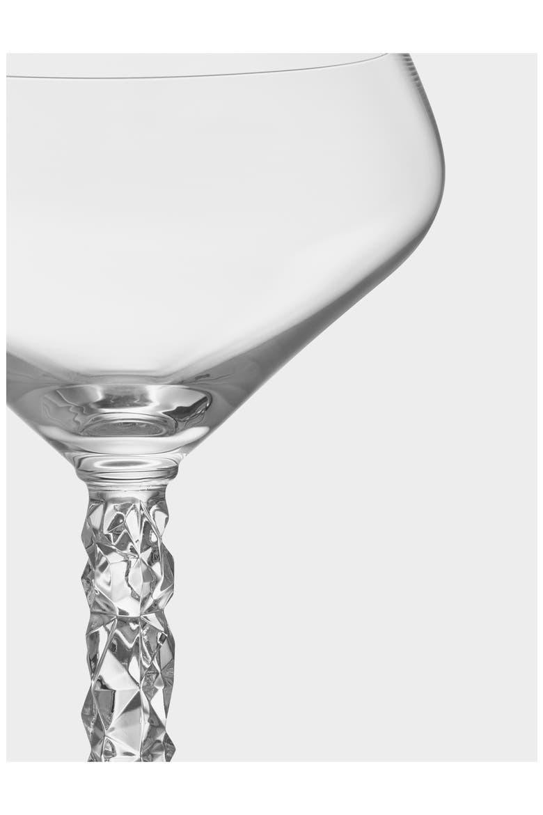 Carat Set of 2 Crystal Coupe Glasses, Alternate, color, CLEAR