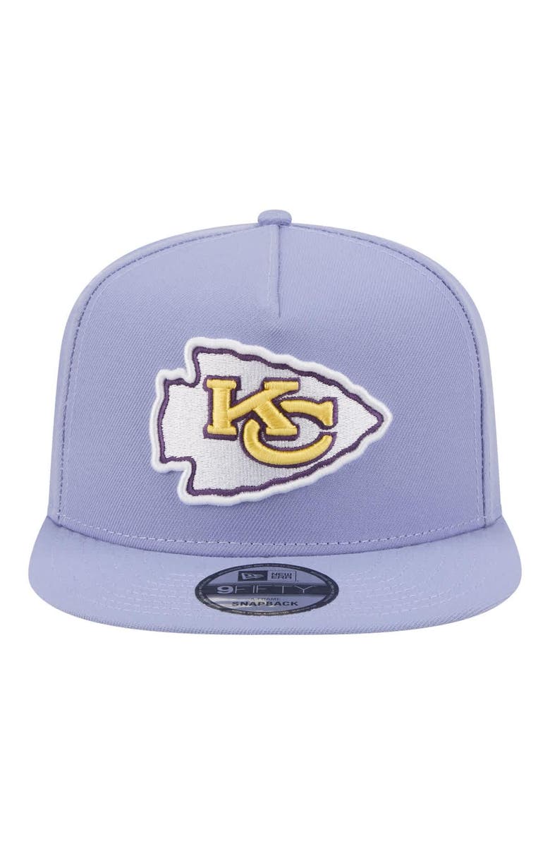 New Era Men's New Era Lavender Kansas City Chiefs Bloom A-Frame 9FIFTY Snapback Hat, Alternate, color, Lavender