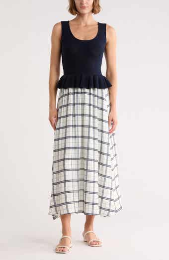 Mixed Media Midi Dress