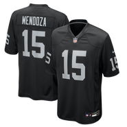 Nike Men's Nike Black Las Vegas Raiders Fernando Mendoza 2026 NFL Draft First Round Pick No. 1 Team Game Jersey